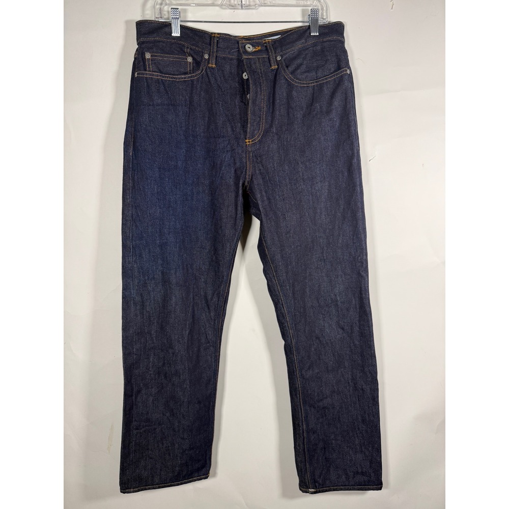 Gustin Vintage Straight Fit Selvedge Jeans Men's Size 35 Blue Red Line